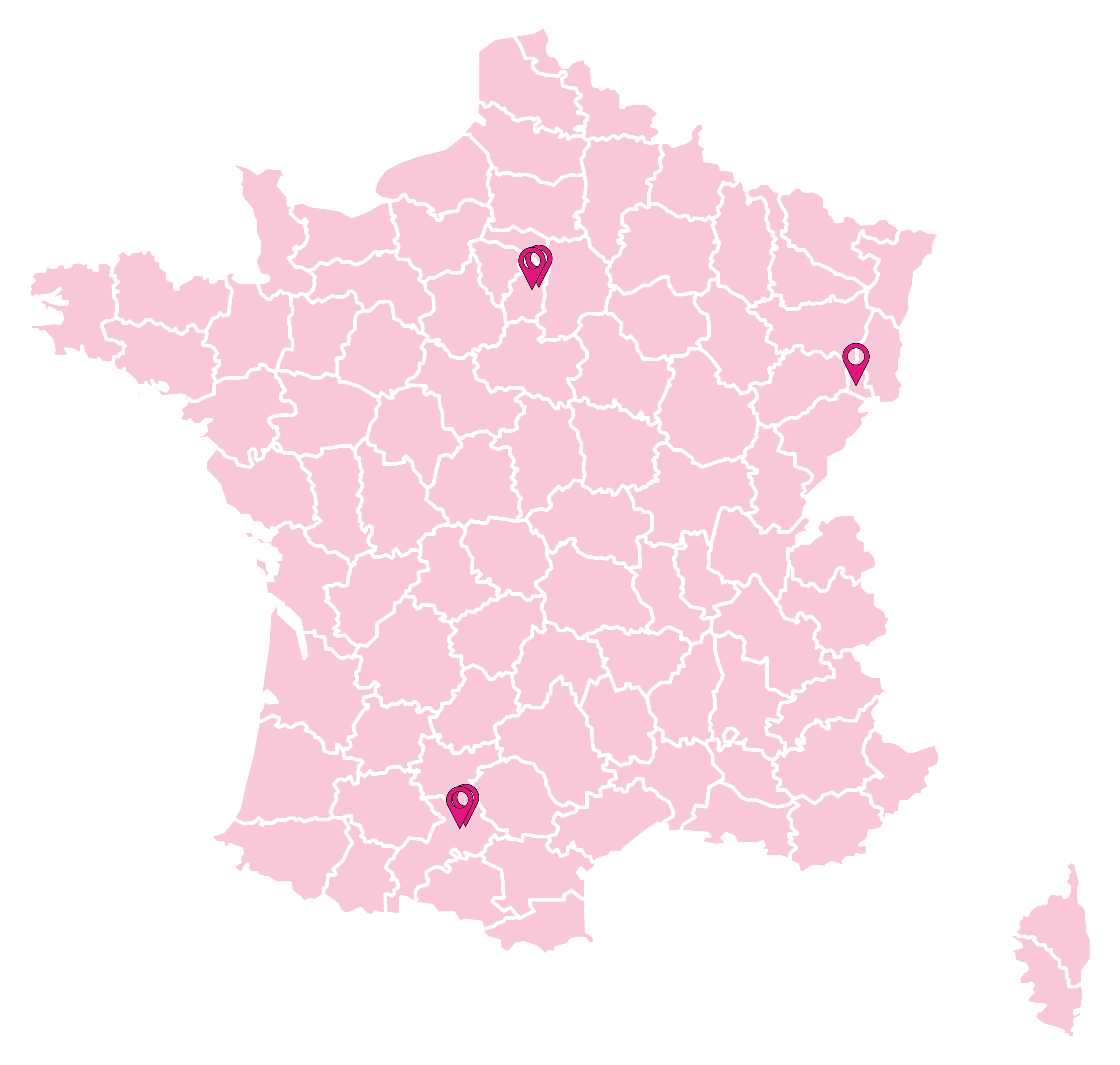 cartes des agences